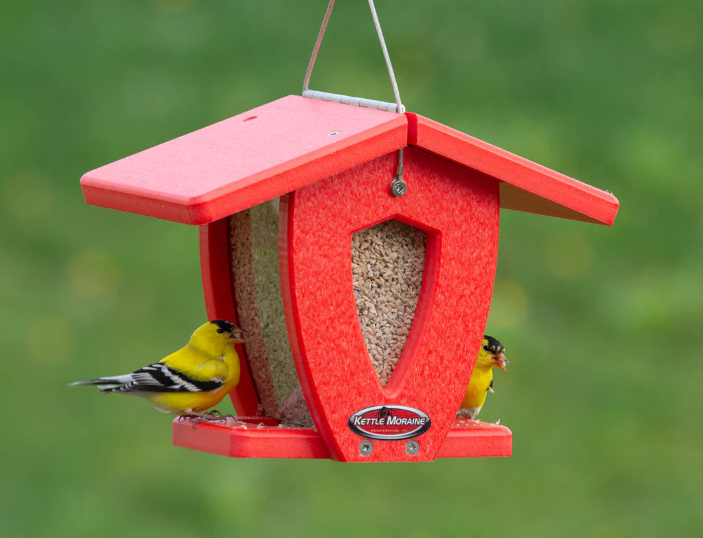 Recycled Mini-Moraine Hopper Feeder (choice of color)