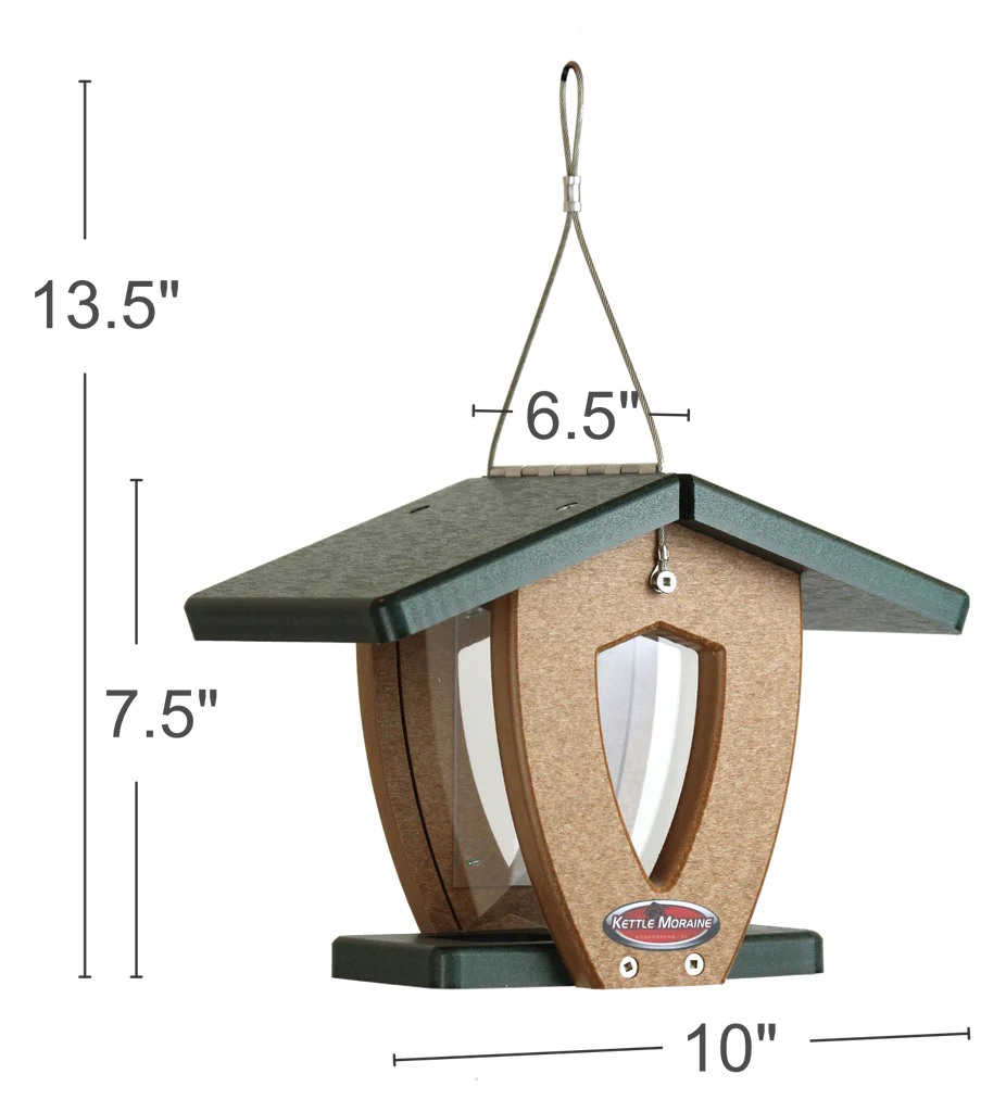 Recycled Mini-Moraine Hopper Feeder (choice of color)