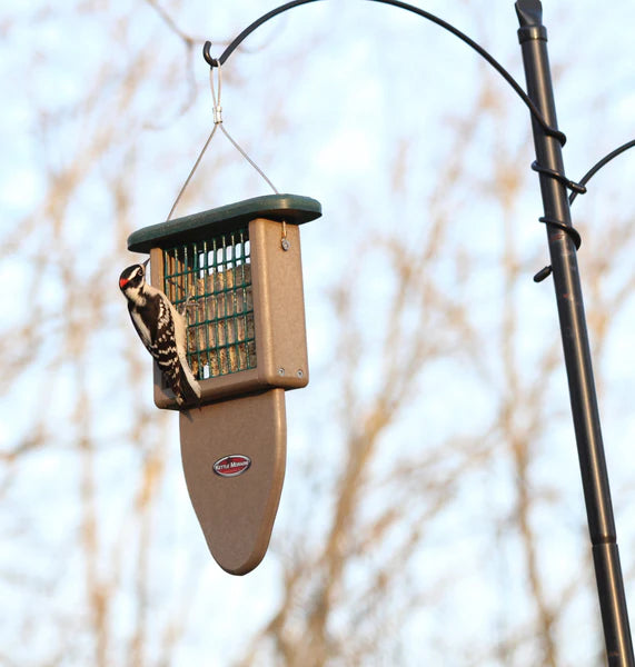 Recycled Suet Feeder with Tail Prop