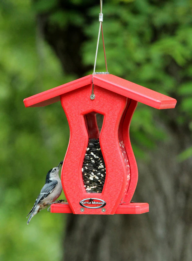 Recycled Curved Hopper Feeder (choice of color)
