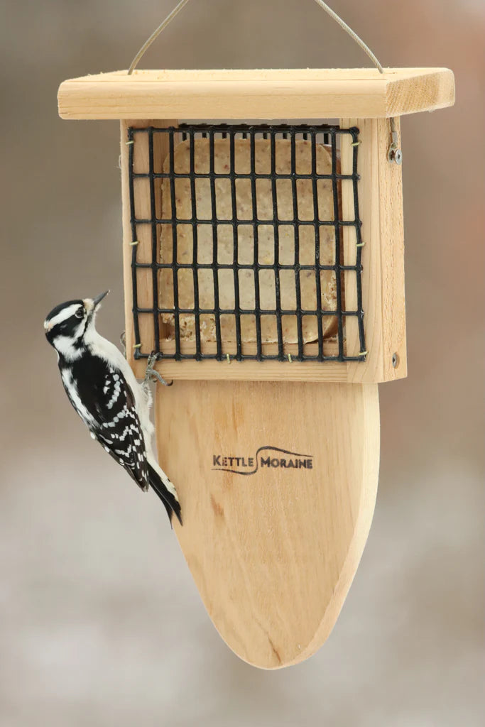 Cedar Suet Feeder with Tail Prop