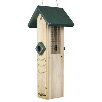 Woodpecker Screen Feeder w/Recycled Green Roof