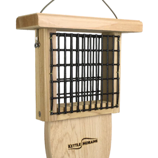 Cedar Suet Feeder with Tail Prop