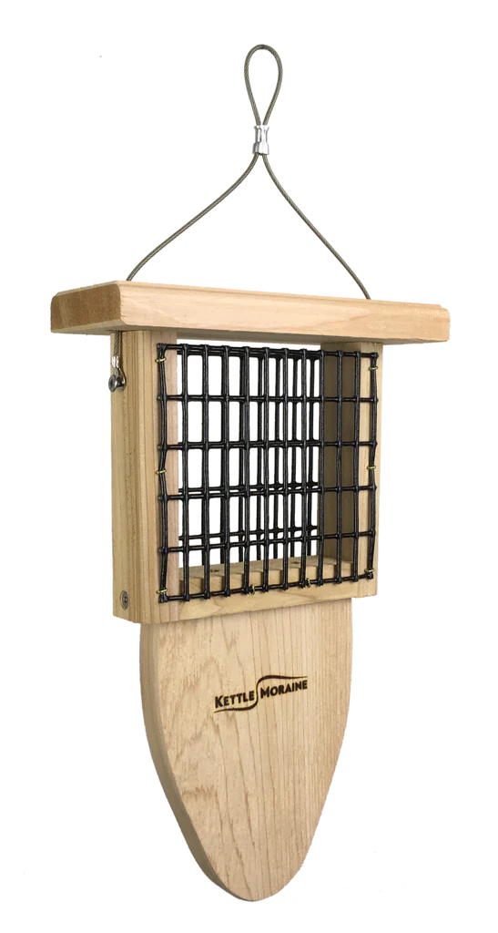 Cedar Suet Feeder with Tail Prop