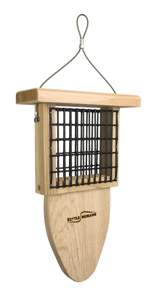 Cedar Suet Feeder with Tail Prop