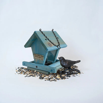 Hand-crafted Hopper Bird Feeder with Seed Sampler