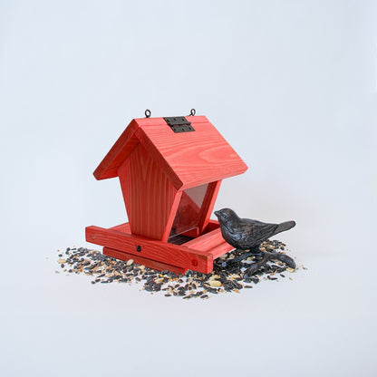 Hand-crafted Hopper Bird Feeder with Seed Sampler